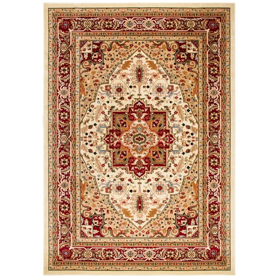 SAFAVIEH Lyndhurst Miranda Floral Area Rug, Ivory/Red, 12' x 18'