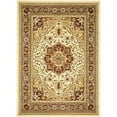 thumbnail image 1 of SAFAVIEH Lyndhurst Miranda Traditional Bordered Area Rug, Ivory/Rust, 5'3" x 5'3" Round, 1 of 2