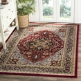 thumbnail image 1 of SAFAVIEH Lyndhurst Miranda Traditional Bordered Area Rug, Red/Black, 8' x 8' Square, 1 of 7