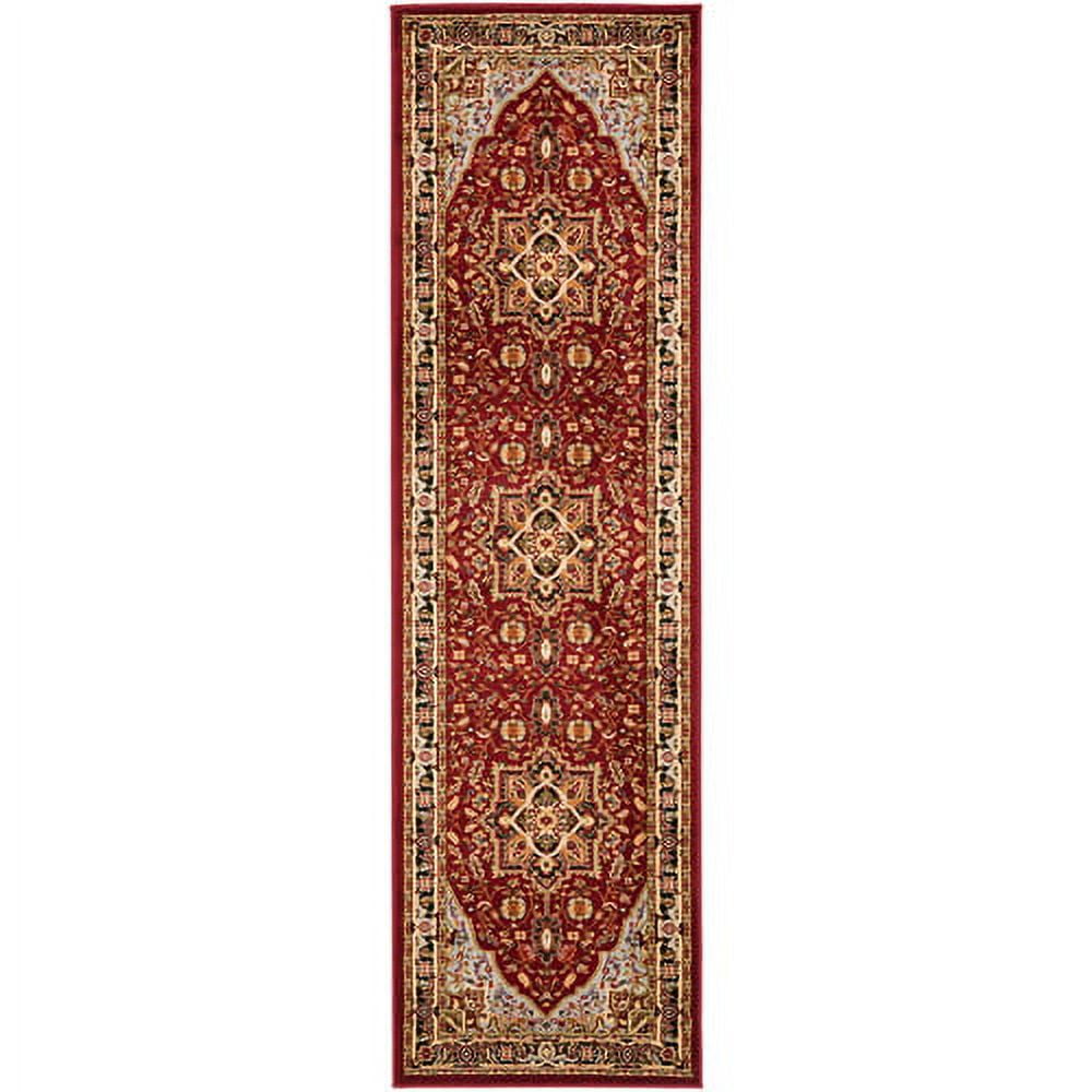SAFAVIEH Lyndhurst Miranda Traditional Bordered Runner Rug, Red/Black, 2'3" x 6'