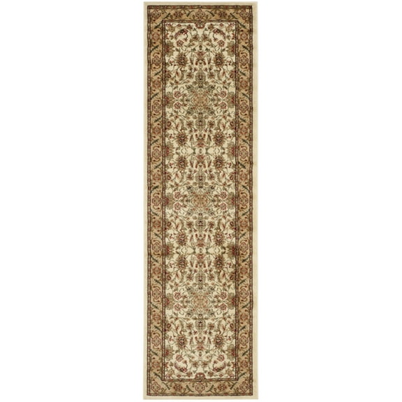 SAFAVIEH Lyndhurst Nadia Floral Border Area Rug, Ivory/Tan, 4' x 6'
