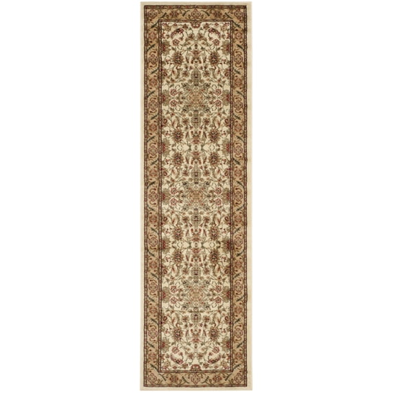 SAFAVIEH Lyndhurst Nadia Floral Border Area Rug, Ivory/Tan, 6' x 9'