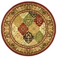 thumbnail image 1 of SAFAVIEH Lyndhurst Oliva Traditional Bordered Area Rug, Multi/Red, 8' x 8' Round, 1 of 5