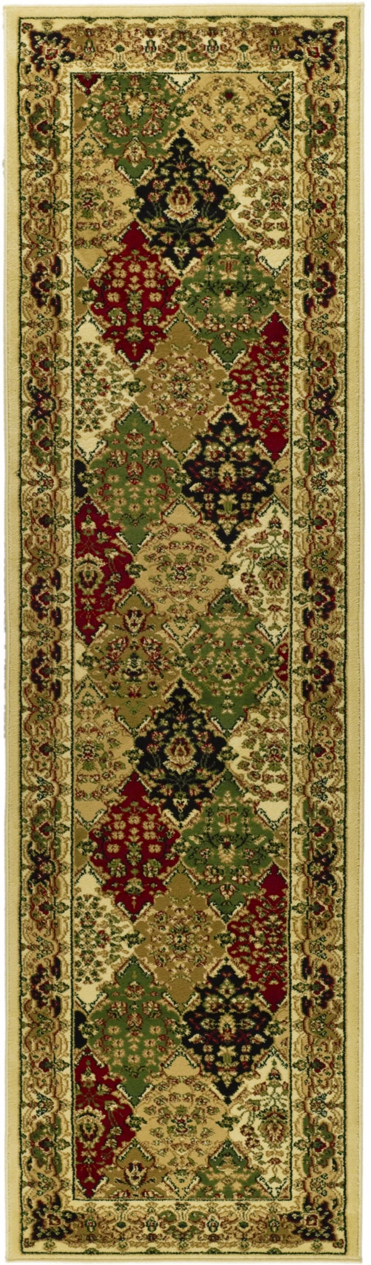 Lyndhurst Multi Ivory Safavid Style Runner Rug 2'3" x 6'