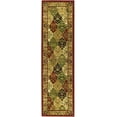thumbnail image 1 of SAFAVIEH Lyndhurst Oliva Traditional Bordered Runner Rug, Multi/Red, 2'3" x 12', 1 of 5