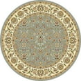 thumbnail image 1 of SAFAVIEH Lyndhurst Pearl Traditional Bordered Area Rug, Light Blue/Ivory, 7' x 7' Round, 1 of 10