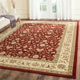 thumbnail image 1 of SAFAVIEH Lyndhurst Pearl Traditional Bordered Area Rug, Red/Ivory, 10' x 14', 1 of 10