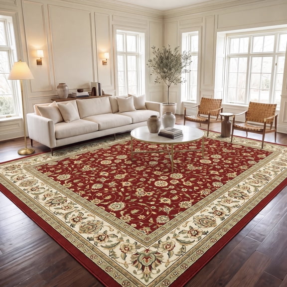 Safavieh Lyndhurst Pearl Floral Area Rug, Red/Ivory, 11' x 15'