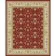 thumbnail image 1 of SAFAVIEH Lyndhurst Pearl Traditional Bordered Area Rug, Red/Ivory, 12' x 18', 1 of 10