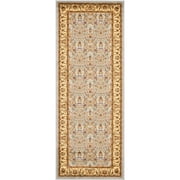 SAFAVIEH Lyndhurst Pearl Traditional Bordered Runner Rug, Light Blue/Ivory, 2'3" x 10'