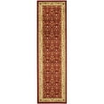 thumbnail image 1 of SAFAVIEH Lyndhurst Pearl Traditional Bordered Runner Rug, Red/Ivory, 2'3" x 10', 1 of 11