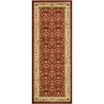 thumbnail image 1 of SAFAVIEH Lyndhurst Pearl Traditional Bordered Runner Rug, Red/Ivory, 2'3" x 16', 1 of 11