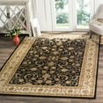 thumbnail image 1 of SAFAVIEH Lyndhurst Priscilla Traditional Bordered Area Rug, Black/Ivory, 6' x 9', 1 of 7