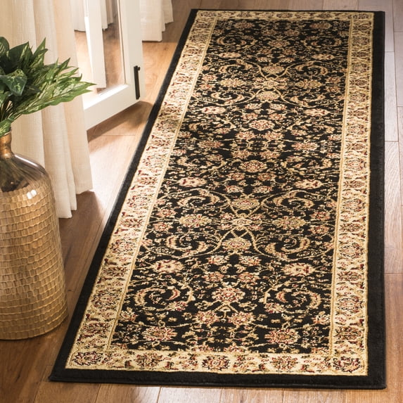 Safavieh Lyndhurst Priscilla Floral Runner Rug, Black/Ivory, 2'3" x 16'