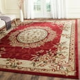 thumbnail image 1 of SAFAVIEH Lyndhurst Regina Traditional Bordered Area Rug, Red/Ivory, 9' x 12', 1 of 6