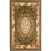 SAFAVIEH Lyndhurst Regina Traditional Bordered Area Rug, Sage/Ivory, 5'3" x 7'6"