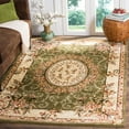 thumbnail image 1 of SAFAVIEH Lyndhurst Regina Traditional Bordered Area Rug, Sage/Ivory, 6' x 9', 1 of 7