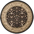thumbnail image 1 of SAFAVIEH Lyndhurst Sarah Floral Area Rug, Black/Ivory, 6' x 6' Round, 1 of 8
