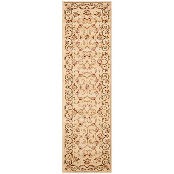 SAFAVIEH Lyndhurst Sophia Floral Vines Runner Rug, Ivory, 2'3" x 12'