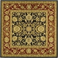 thumbnail image 1 of SAFAVIEH Lyndhurst Victoria Floral Area Rug, Black/Red, 10' x 10' Square, 1 of 6