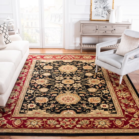 Safavieh Lyndhurst Victoria Floral Area Rug, Black/Red, 8' x 10'