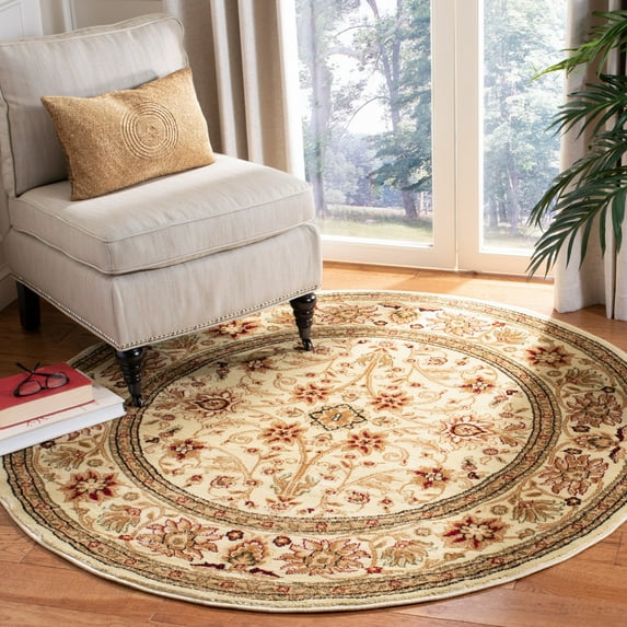 Safavieh Lyndhurst Victoria Floral Area Rug, Ivory, 6' x 6' Round