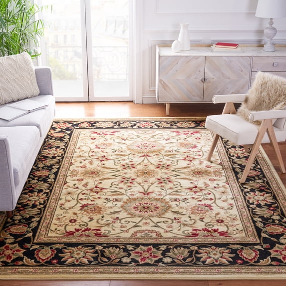 Safavieh Lyndhurst Victoria Floral Area Rug, Ivory/Black, 10' x 14'