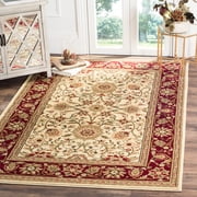 Safavieh Lyndhurst Victoria Floral Area Rug, Ivory/Red, 3'3" x 3'3" Square