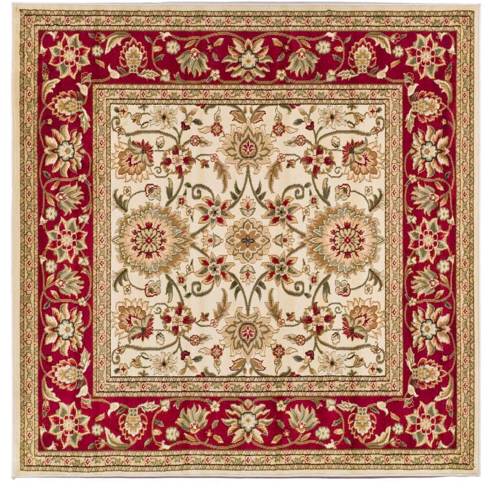 SAFAVIEH Lyndhurst Victoria Floral Area Rug, Ivory/Red, 3'3
