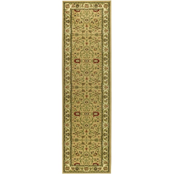 SAFAVIEH Lyndhurst Victoria Floral Runner Rug, Beige/Ivory, 2'3" x 18'
