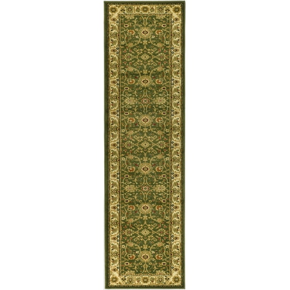 SAFAVIEH Lyndhurst Victoria Floral Runner Rug, Sage/Ivory, 2'3" x 18'