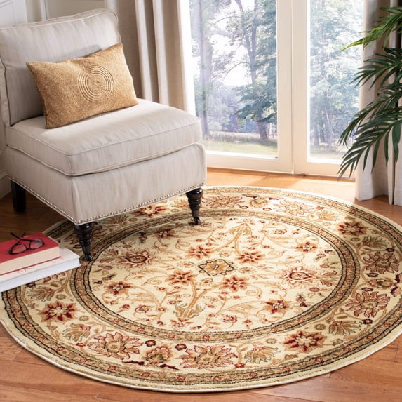 Safavieh Lyndhurst Victoria Floral Area Rug, Ivory, 5'3" x 5'3" Round