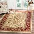thumbnail image 1 of SAFAVIEH Lyndhurst Victoria Traditional Floral Area Rug, Ivory/Red, 5'3" x 7'6", 1 of 7