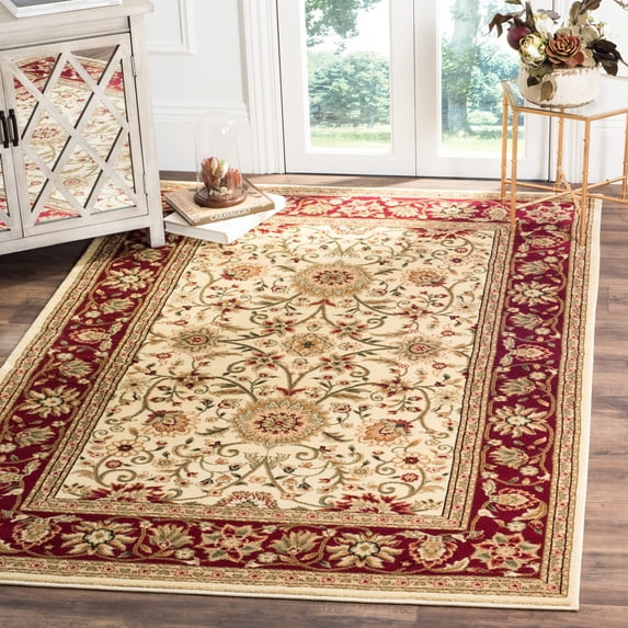 Safavieh Lyndhurst Victoria Floral Area Rug, Ivory/Red, 5'3" x 7'6"