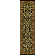 SAFAVIEH Lyndhurst Victoria Traditional Floral Runner Rug, Black/Red, 2'3" x 6'