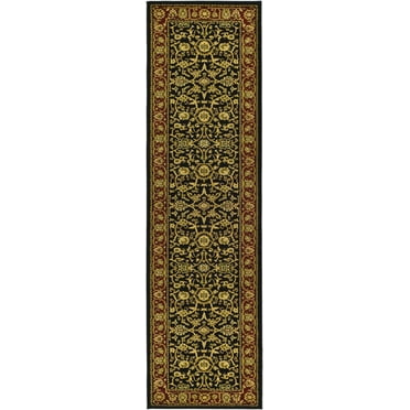 SAFAVIEH Lyndhurst Victoria Traditional Floral Runner Rug, Black/Red, 2'3" x 6'