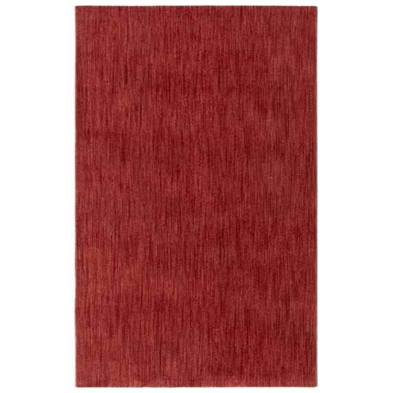 SAFAVIEH Mabel Blaire Solid Area Rug, Red/Dark Red, 9' x 12'