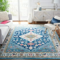 SAFAVIEH Madison Altan Oriental Area Rug, Light Blue/Ivory, 8' x 10'