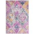 thumbnail image 1 of SAFAVIEH Madison Barrfind Geometric Area Rug, Fuchsia/Blue, 4' x 6', 1 of 6