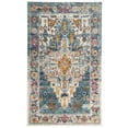 thumbnail image 1 of SAFAVIEH Madison Blaire Floral Bordered Area Rug, Turquoise/Ivory, 3' x 5', 1 of 5