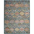 thumbnail image 1 of SAFAVIEH Madison Britton Geometric Floral Area Rug, Blue/Orange, 10' x 14', 1 of 6