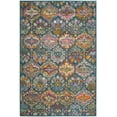 thumbnail image 1 of SAFAVIEH Madison Britton Geometric Area Rug, Blue/Orange, 4' x 6', 1 of 12