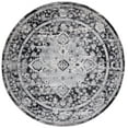 thumbnail image 1 of SAFAVIEH Madison Caden Floral Bordered Area Rug, Black/Grey, 6'7" x 6'7" Round, 1 of 9