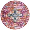 thumbnail image 1 of SAFAVIEH Madison Caden Floral Bordered Area Rug, Fuchsia/Gold, 6'7" x 6'7" Round, 1 of 11