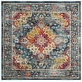 thumbnail image 1 of SAFAVIEH Madison Caden Floral Bordered Area Rug, Teal/Fuchsia, 8' x 8' Square, 1 of 5