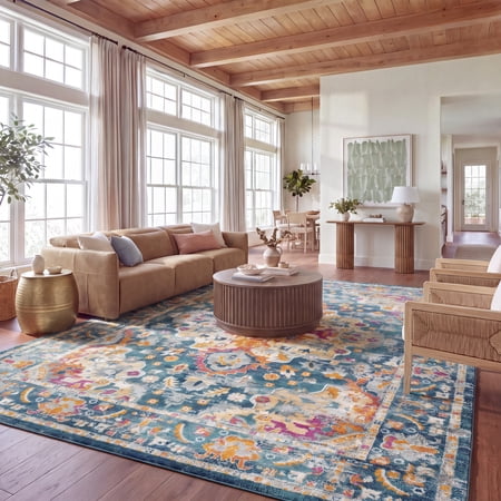 Safavieh Madison Caden Oriental Area Rug, Teal/Fuchsia, 11' x 15'