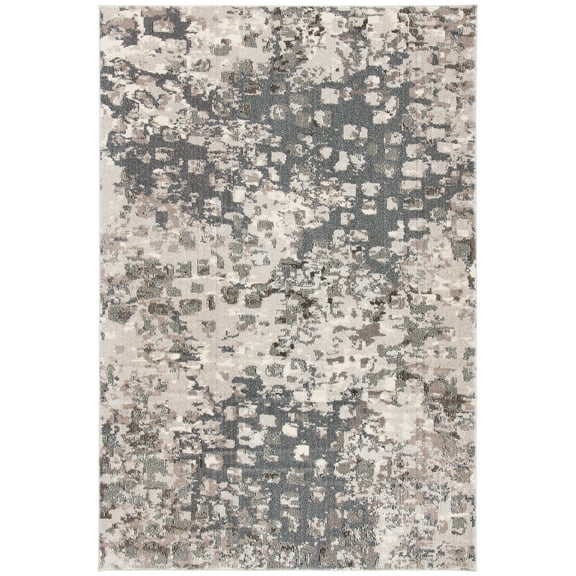 SAFAVIEH Madison Candelario Abstract Area Rug, Grey/Beige, 2'2" x 4'