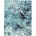 thumbnail image 1 of SAFAVIEH Madison Candelario Abstract Area Rug, Turquoise/Navy, 10' x 14', 1 of 8