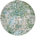 thumbnail image 1 of SAFAVIEH Madison Candelario Abstract Polka Dots Area Rug, Green/Turquoise, 3' x 3' Round, 1 of 8