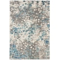 thumbnail image 1 of SAFAVIEH Madison Candelario Abstract Polka Dots Area Rug, Grey/Blue, 2' x 4', 1 of 8